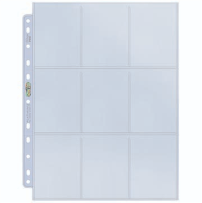 UP - Platinum 9-Pocket Pages (11 Hole) Display (100 Pages)