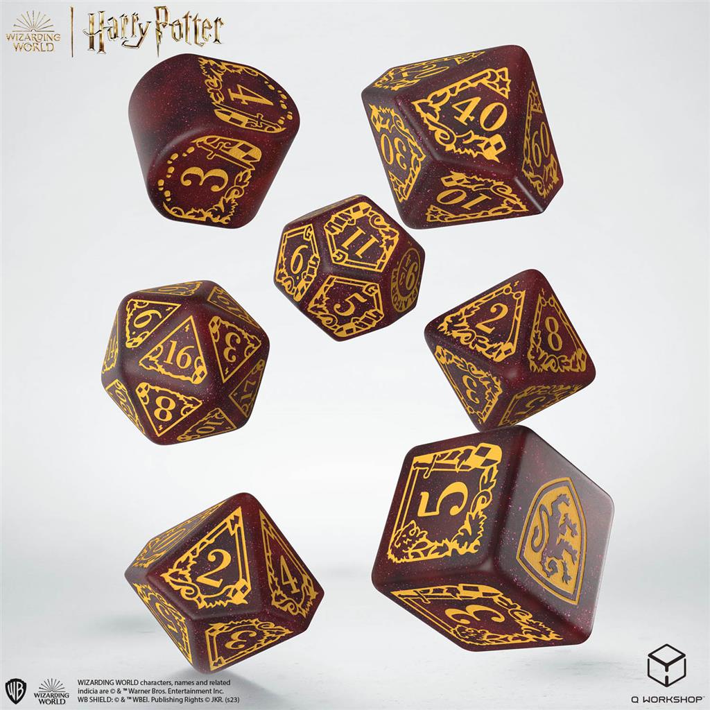 Harry Potter Gryffindor Modern Dice Set - Röd