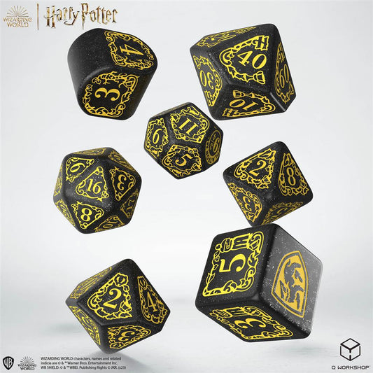 Harry Potter Hufflepuff Modern Dice Set - Black