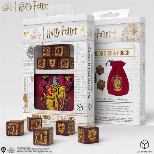 Harry Potter Gryffindor Dice & Pouch Set