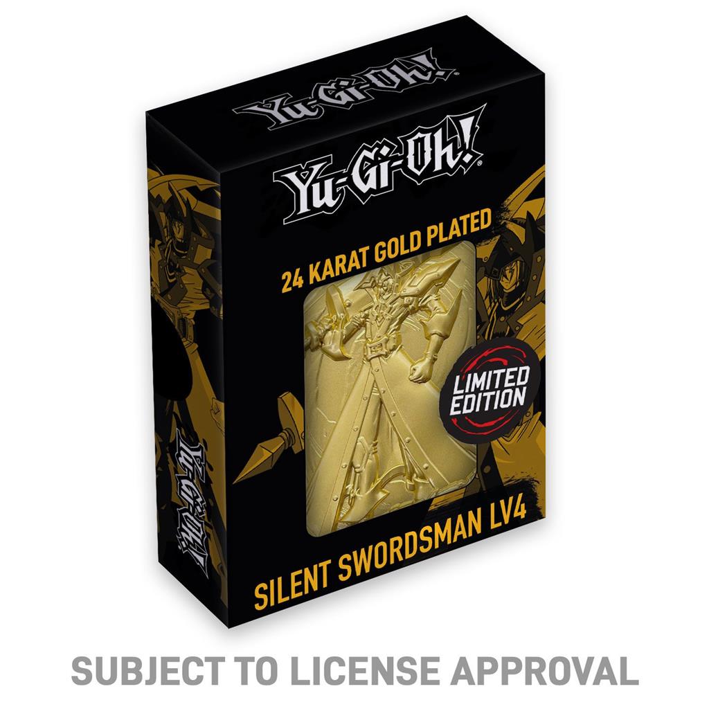 Yu-Gi-Oh! Limited Edition 24k Gold Plated Silent Swordsman Metal Card