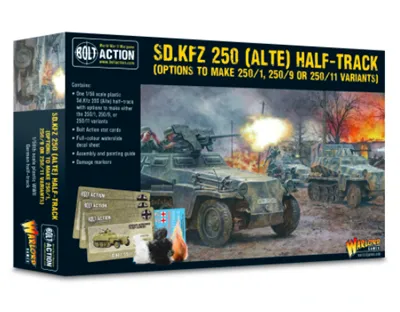 Bolt Action - Sd.Kfz 250 (Alte) Half-Track - Varianter 250/1, 250/9 & 250/11