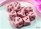 Chessex Opaque Pastel Pink/black Set of Ten d10s