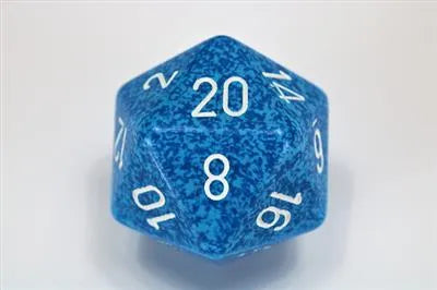 Chessex Speckled 34mm 20-Sided Dice - Water