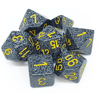 Chessex Speckled Polyhedral 7-Die Set - Urban Camo