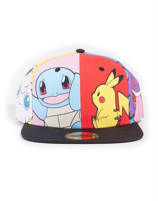 Pokémon Multi Pop Art Snapback Cap