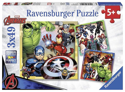 Ravensburger Pussel Marvel Avengers 3 x 49 pcs