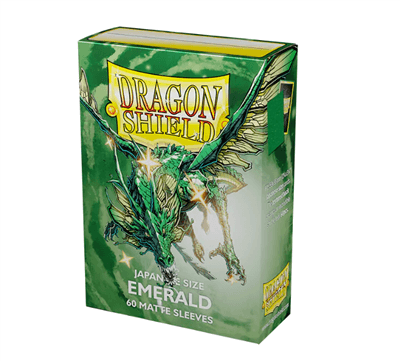 Dragon Shield Japansk Storlek Matte Sleeves - Emerald (60 Sleeves)