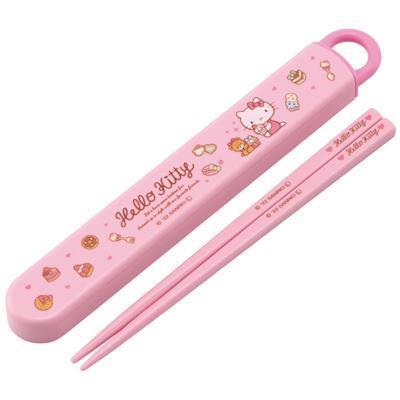 Hello Kitty 16,5 cm Chopsticks Box Set - Sweety Pink