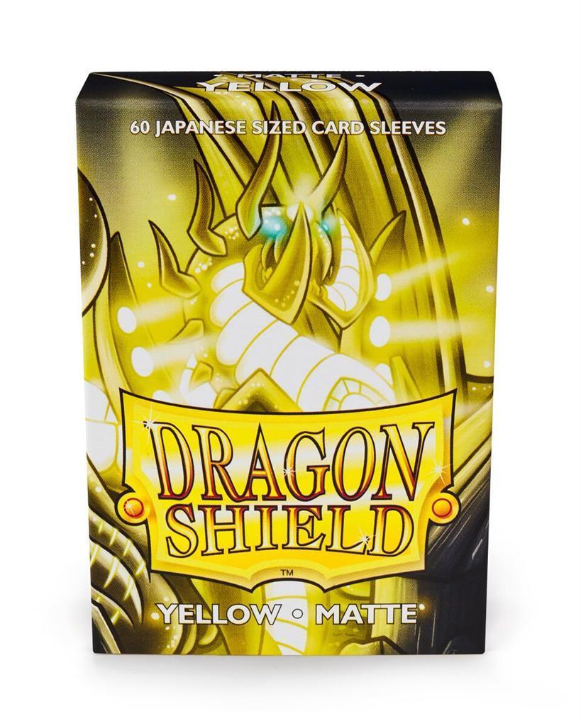 Dragon Shield Small Sleeves - Japansk Matt Gul (60 Sleeves)