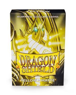 Dragon Shield Small Sleeves - Japanese Matte Yellow (60 Sleeves)