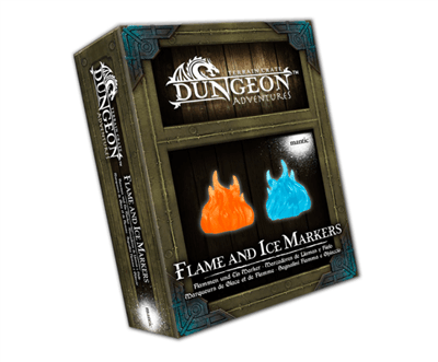 Dungeon Adventures: Flame and Ice Markers - 3D Spelmarker