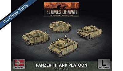 Flames Of War: Panzer III Tank Platoon - EN