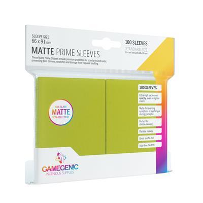 Gamegenic - Matte Prime Sleeves Lime (100 Sleeves)