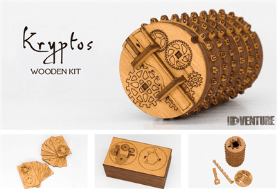 Kryptos - Cryptex Trä Kit