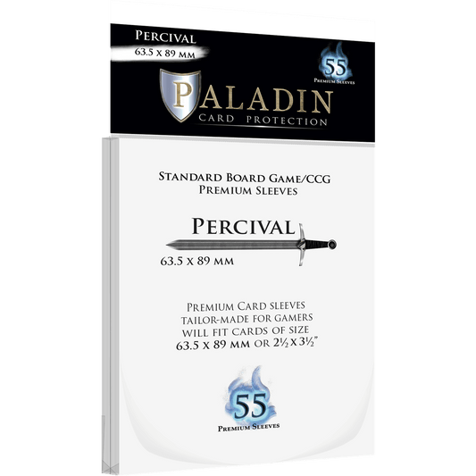 Paladin Sleeves - Percival Premium Standard 63.5x89mm (55 Sleeves)